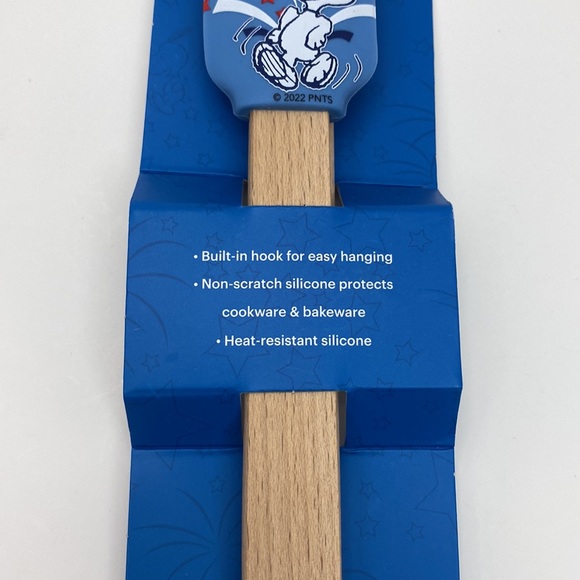 Peanuts Snoopy 2 pack silicone spatula set NWT Red White & Blue - Picture 2 of 13